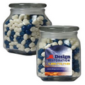 Apothecary Jar with Corporate Color Jelly Beans - Medium